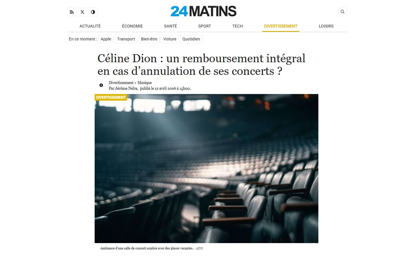 Annulation des concerts de Céline Dion : quels droits au remboursement pour les fans ? Annulation des concerts de Céline Dion : quels droits au remboursement pour les fans ?